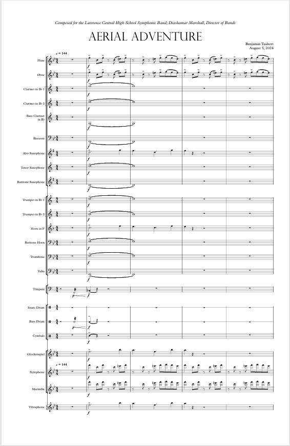 Aerial Adventure Score