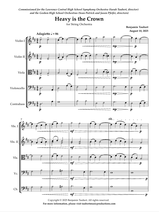 Heavy is the Crown Score