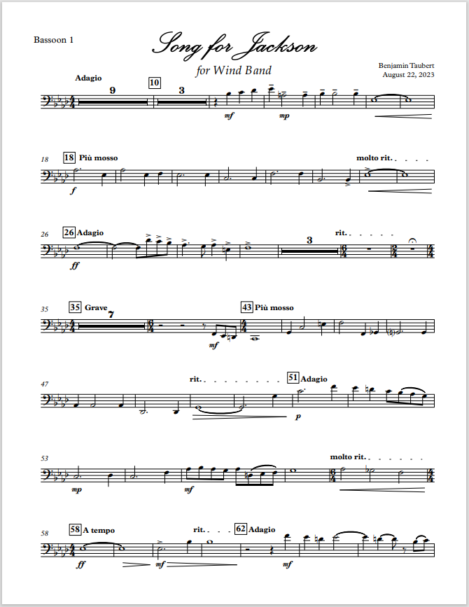 Song for Jackson (Digital Download)